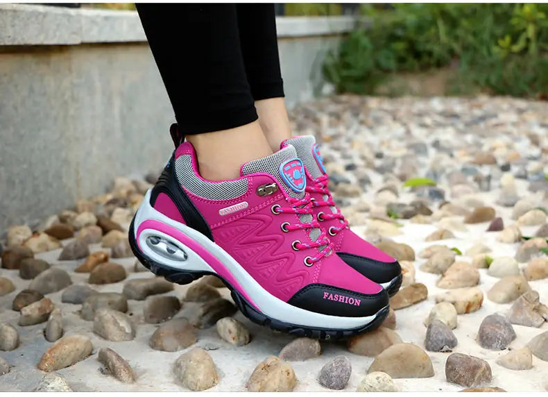 Women Sports Shoes Platform Sneakers Fashion Outdoor Hiking  Non-Slip Casual Shoes Low Top Running Shoes Women Footwear