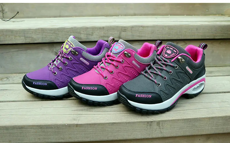 Women Sports Shoes Platform Sneakers Fashion Outdoor Hiking  Non-Slip Casual Shoes Low Top Running Shoes Women Footwear