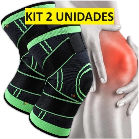 Kit com 2 Joelheiras ou Tornozeleiras de Compressão Tensor